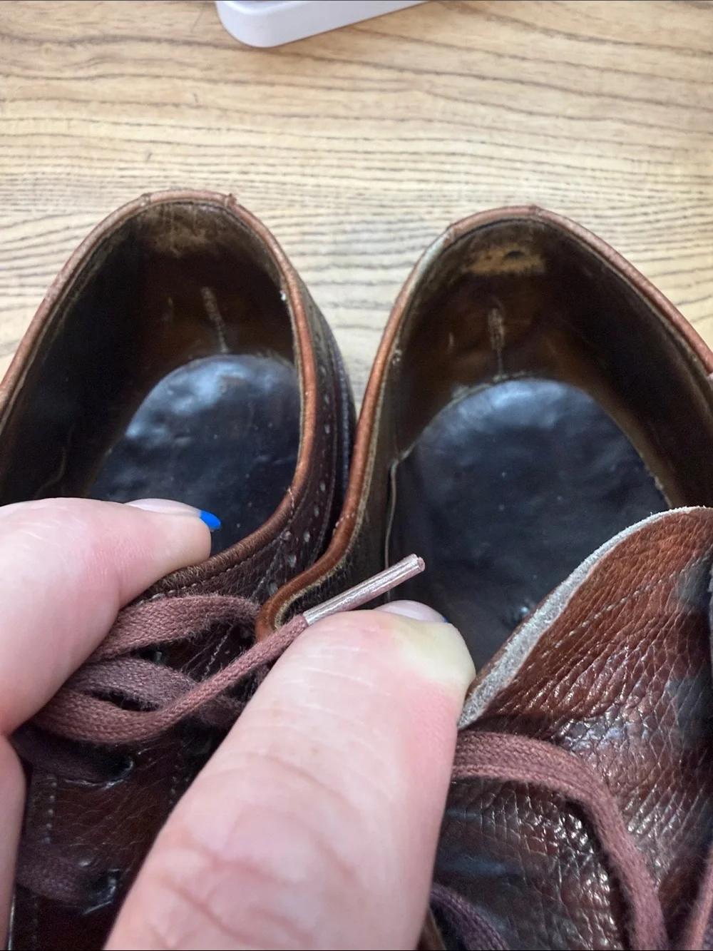 VTG Florsheim Royal Imperial Black Burgundy Leather Wingtip Dress Shoes Mens 12D